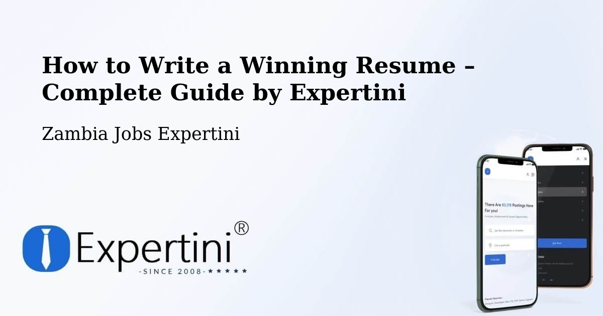 Resume Writing Guide for Job Seekers – Luanshya - Luanshya, Zambia Jobs Expertini